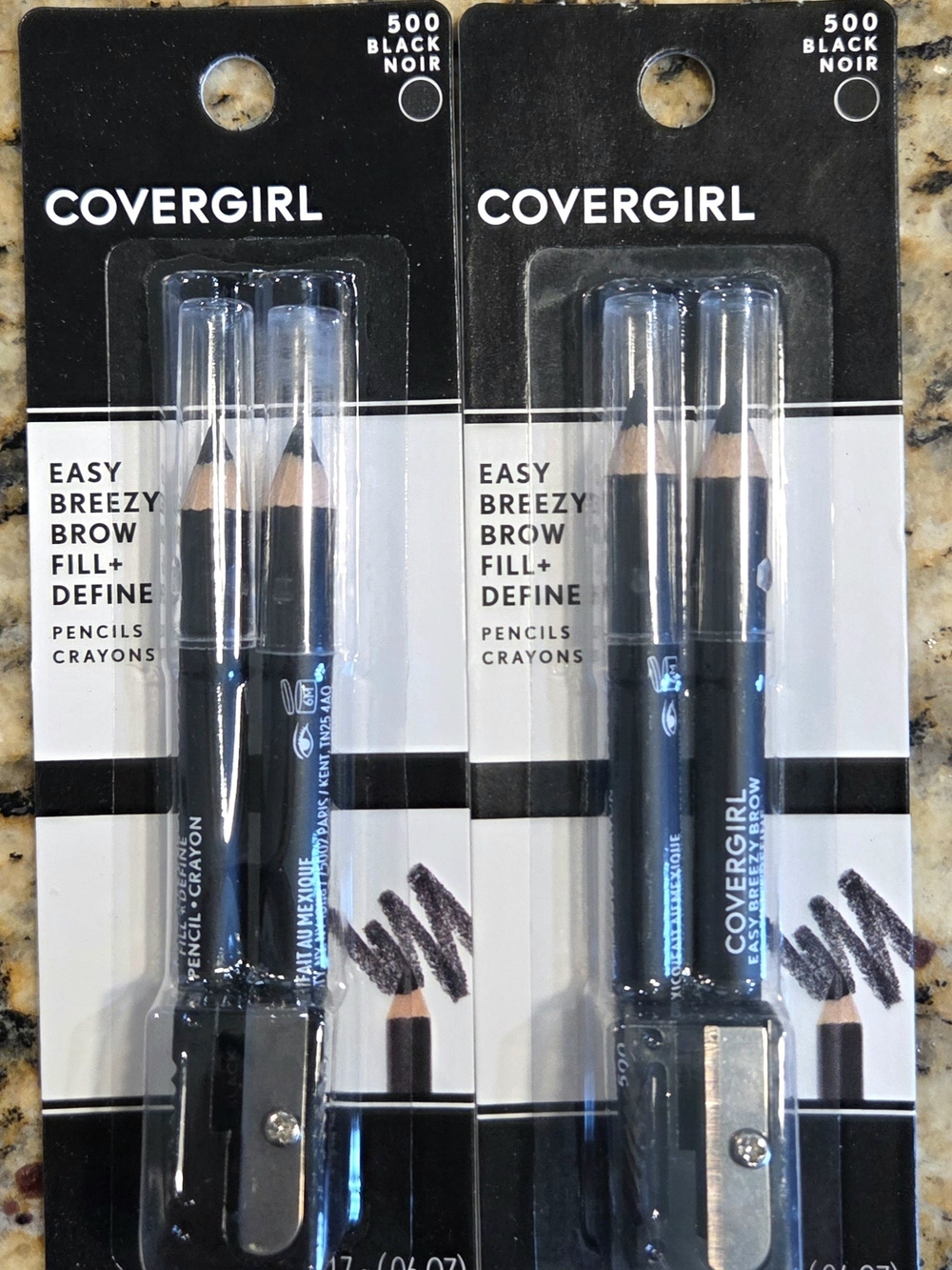 COVERGIRL Easy Breezy Brow Fill + Define Pencil Duo in Black